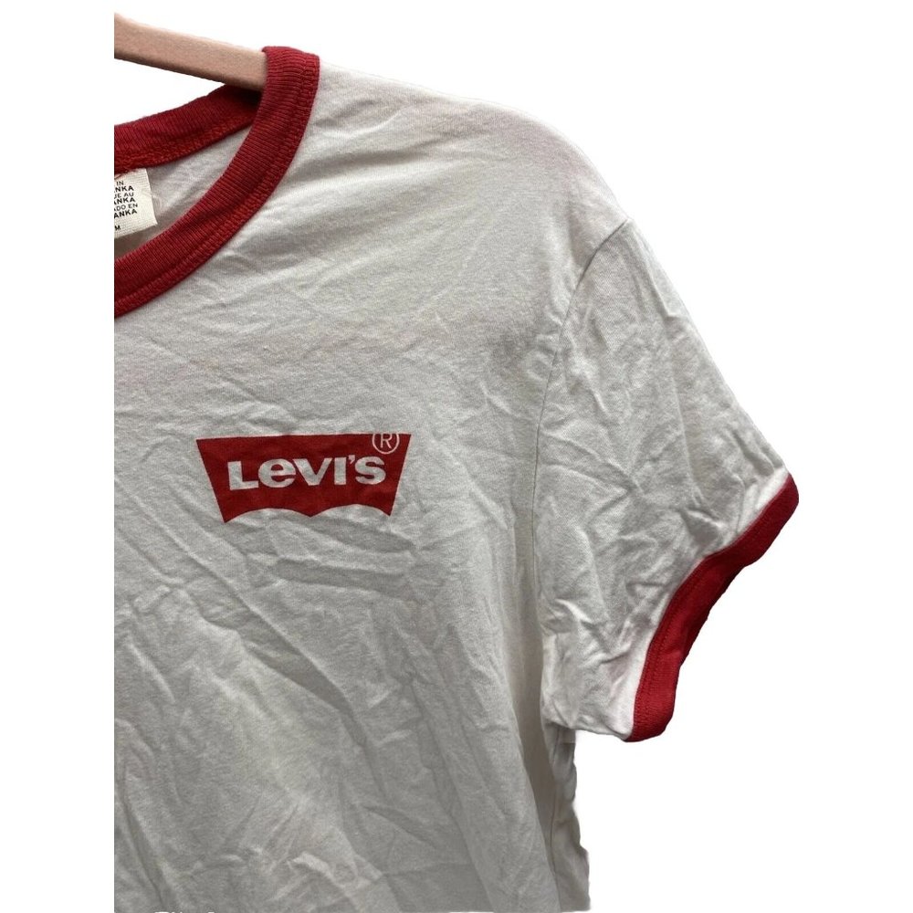 Classic Levi's White & Red Ringer Tee - Picture 8 of 11